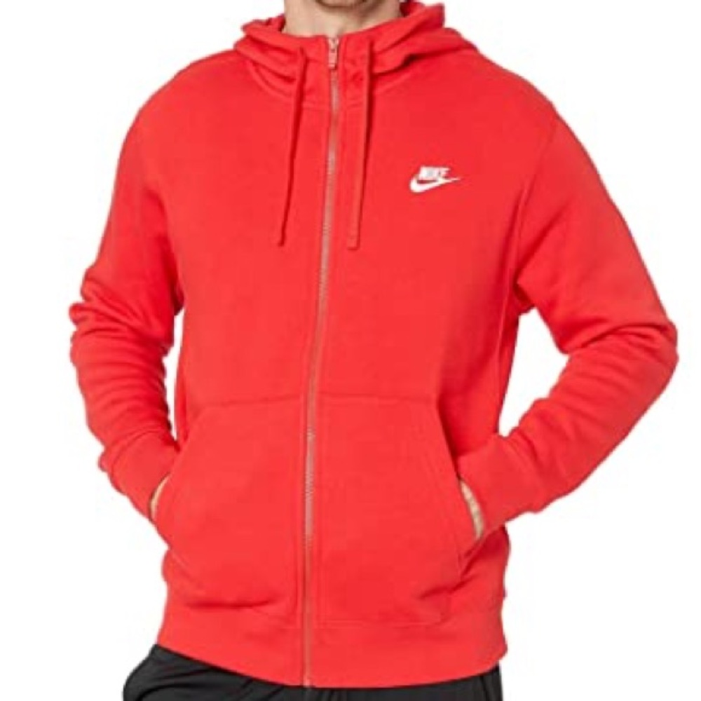Red Men's Club Fleece Full-Zip Hoodie